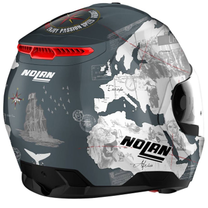 Výklopná helma na motorku Nolan N100-6 Legend Checa N-COM 3