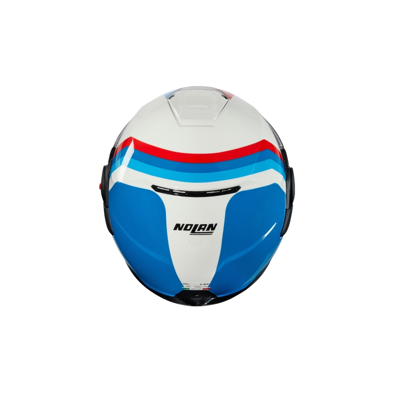 Překlápěcí helma na motorku Nolan N120-1 Lineo N-COM 347 bílo-modro-červená
