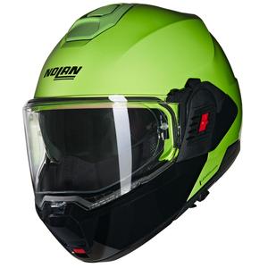 Překlápěcí helma na motorku Nolan N120-1 Mivedi N-COM 329 zeleno-černá