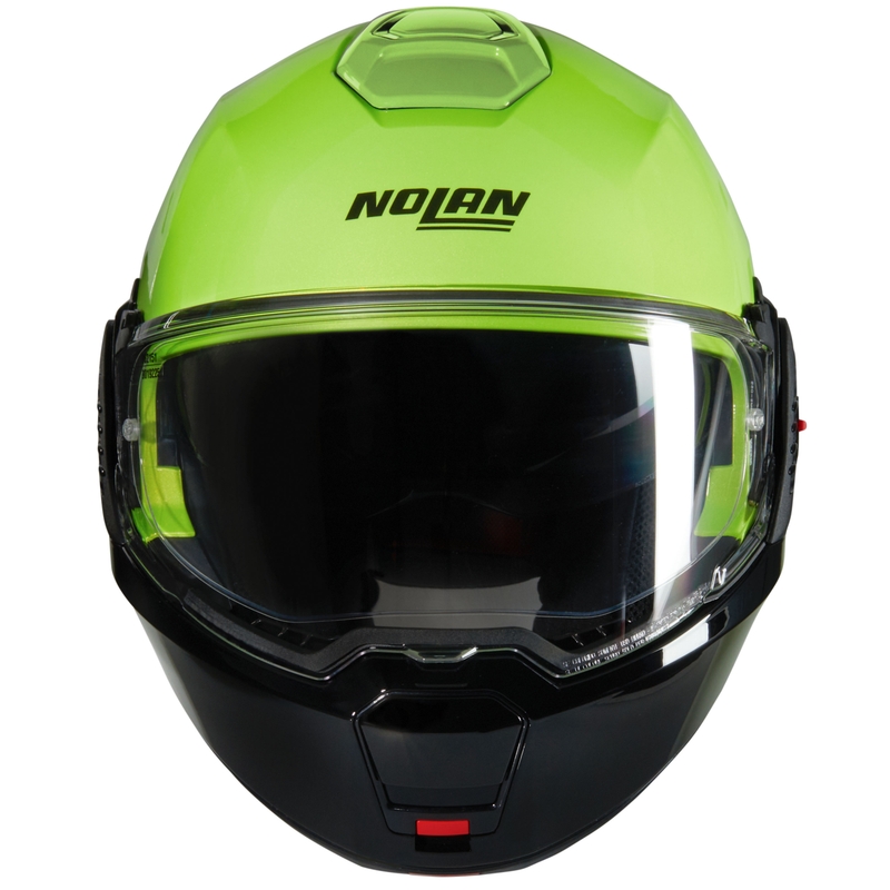 Překlápěcí helma na motorku Nolan N120-1 Mivedi N-COM 329 zeleno-černá