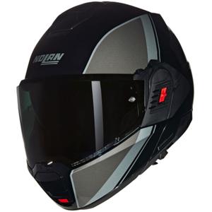 Překlápěcí helma na motorku Nolan N120-1 Verniciatura Speciale N-COM 341 černo-šedá