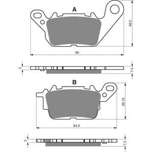 Brzdové destičky GOLDFREN 380 AD