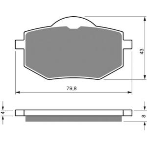 Brzdové destičky GOLDFREN 322 AD
