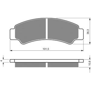 Brzdové destičky GOLDFREN 389 K5