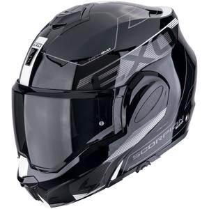 Překlápěcí helma na motorku Scorpion EXO-TECH EVO TRAVELLER černo-bílá