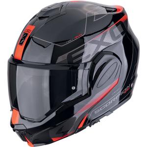 Překlápěcí helma na motorku Scorpion EXO-TECH EVO TRAVELLER černo-červená
