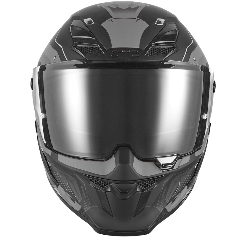 Integrální helma na motorku NOX Exlusiv Goliath Berserk matná černo-titanová