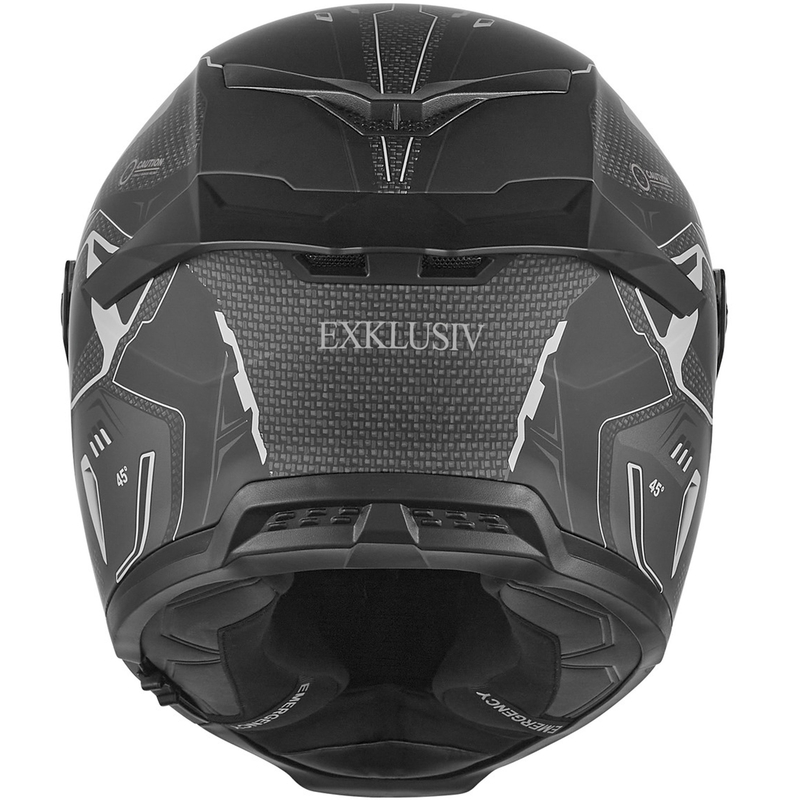 Integrální helma na motorku NOX Exlusiv Goliath Berserk matná černo-titanová