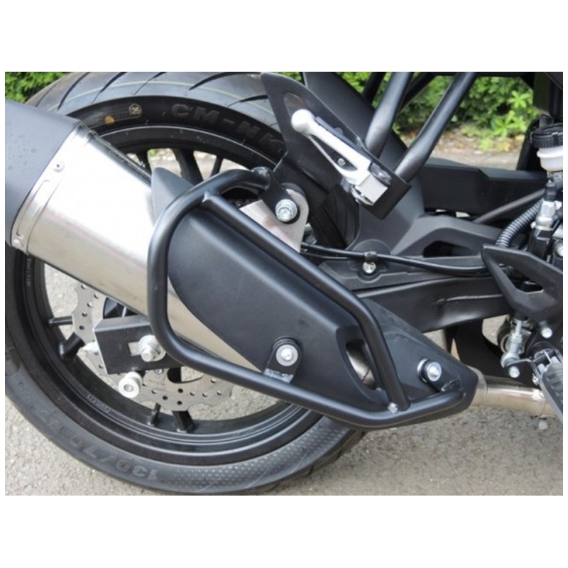 Ochranné rámy motoru RDMOTO černá (na výfuk)