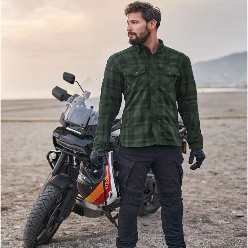 Košile na motorku Shima Renegade 2 zelená