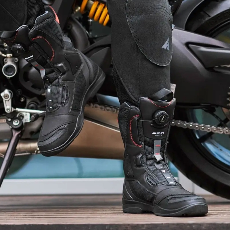 Boty na motorku Shima Strato černé
