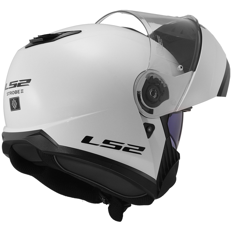 Vyklápěcí přilba LS2 FF908 Strobe II bílá lesklá