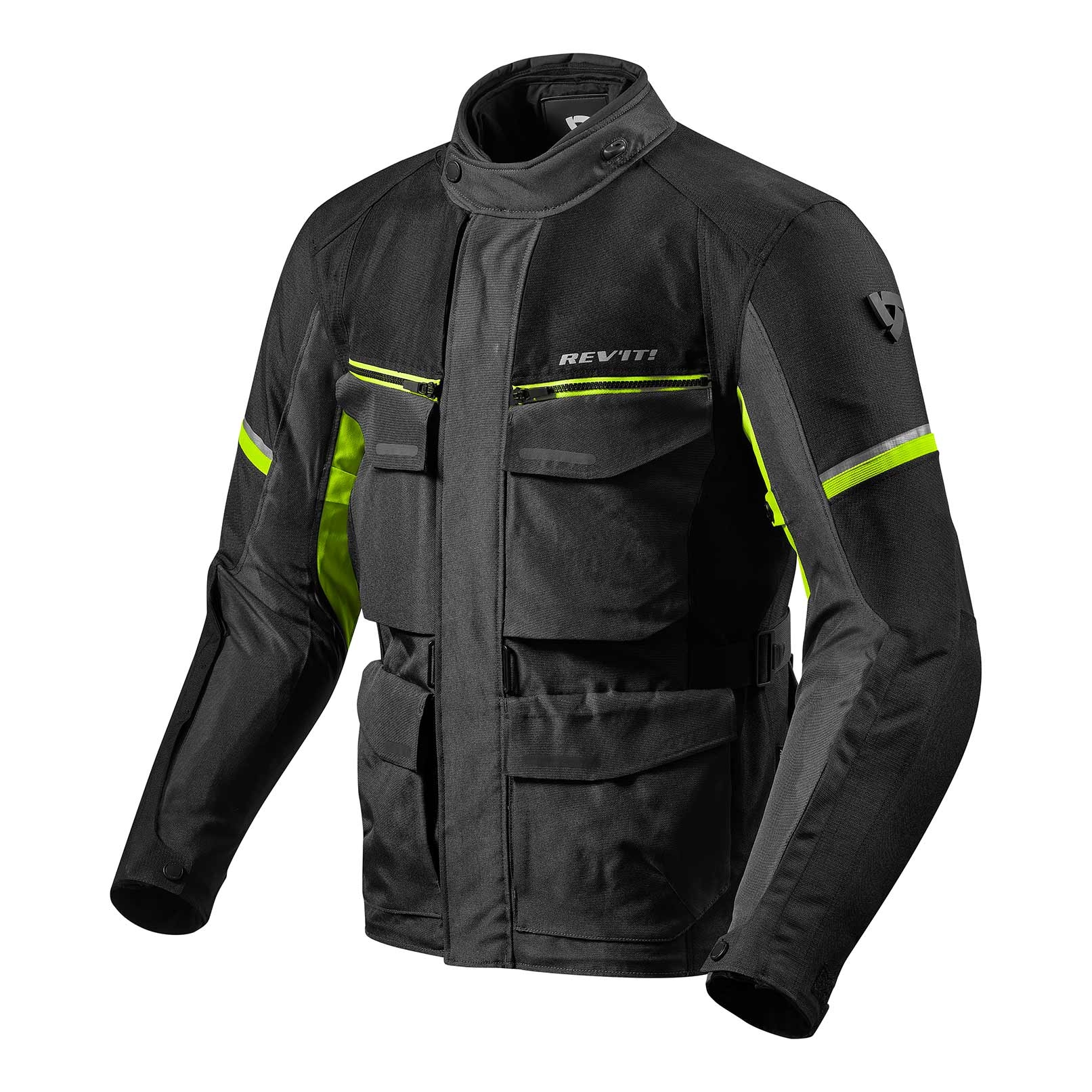 Bunda na motorku Revit Outback 3 černo-fluo žlutá výprodej Velikost: S