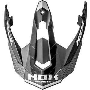 Kšilt pro helmy na motorku NOX N312 Vapor matný černo-šedý