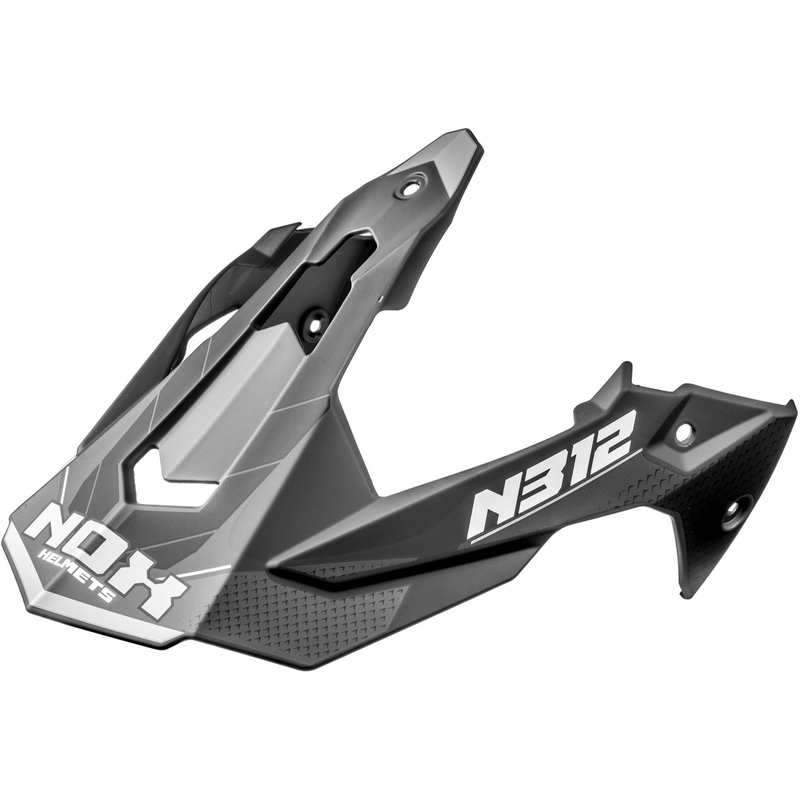 Kšilt pro helmy na motorku NOX N312 Vapor matný černo-šedý