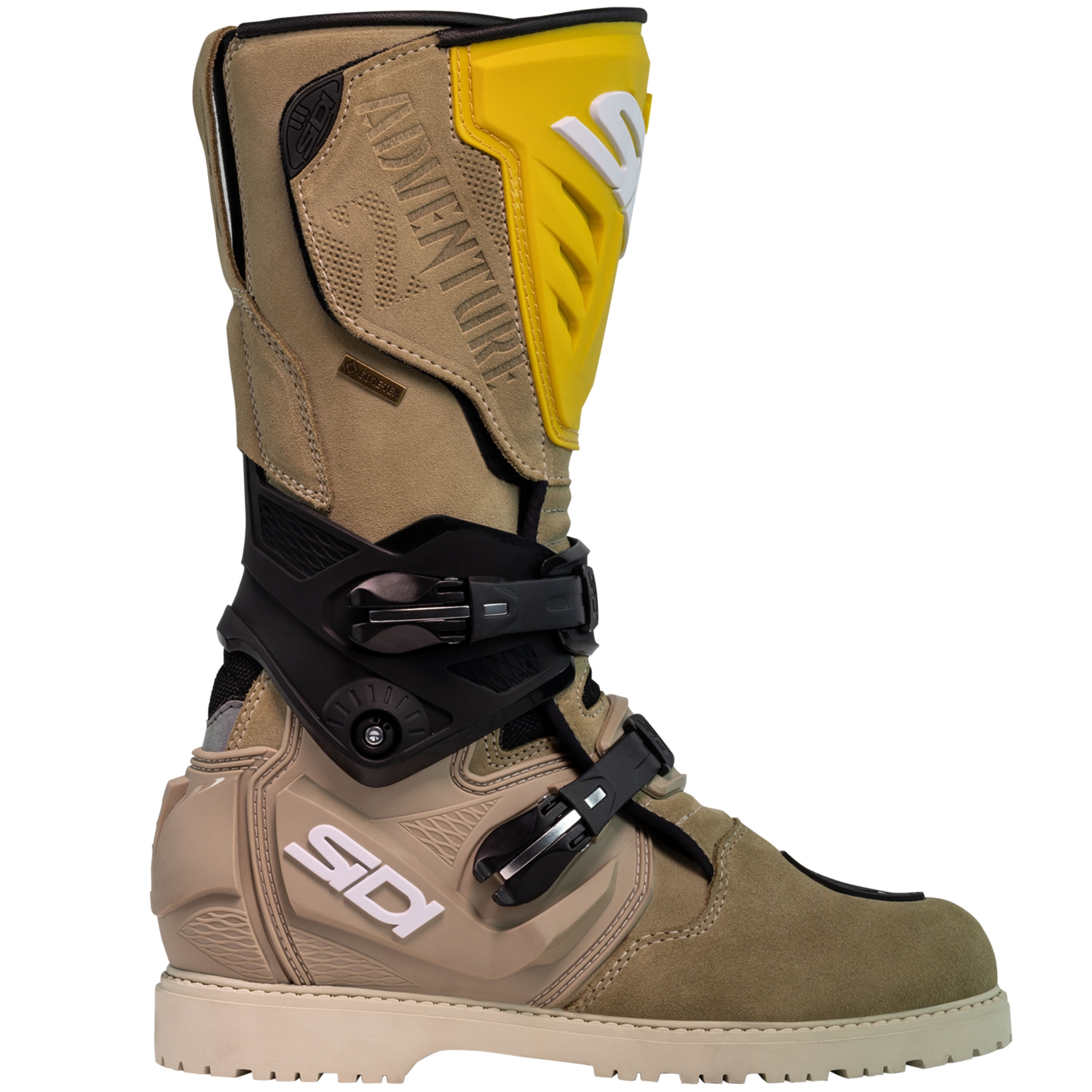 Boty na motorku SiDi Adventure Gore-Tex 2 okrové pískové Velikost: 48