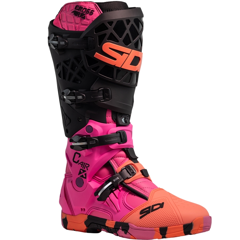 Boty na motorku SiDi Crossair X Messy korálové