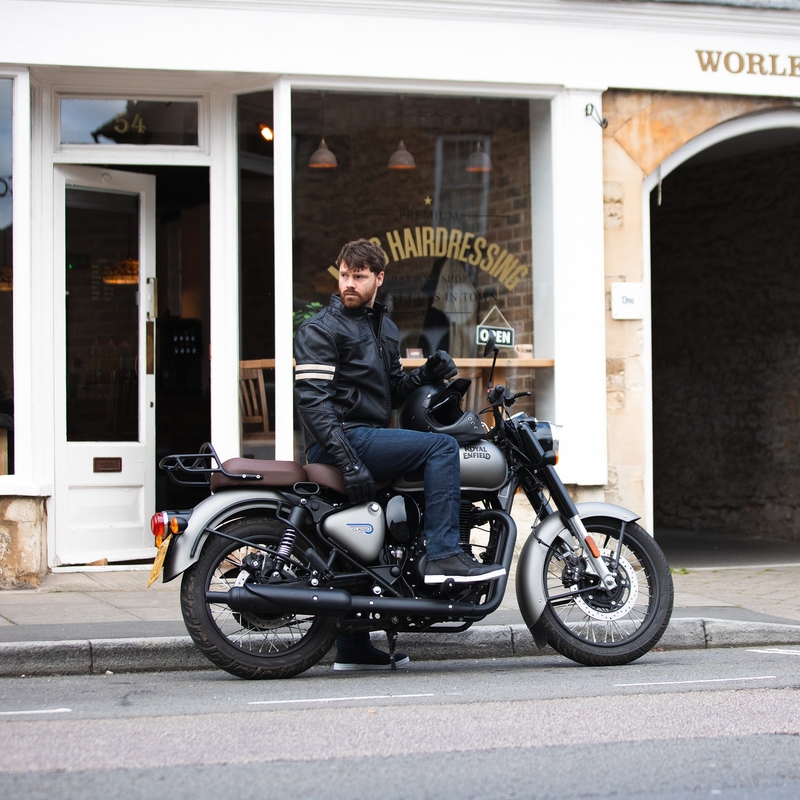 Bunda na motorku Oxford Holton černá