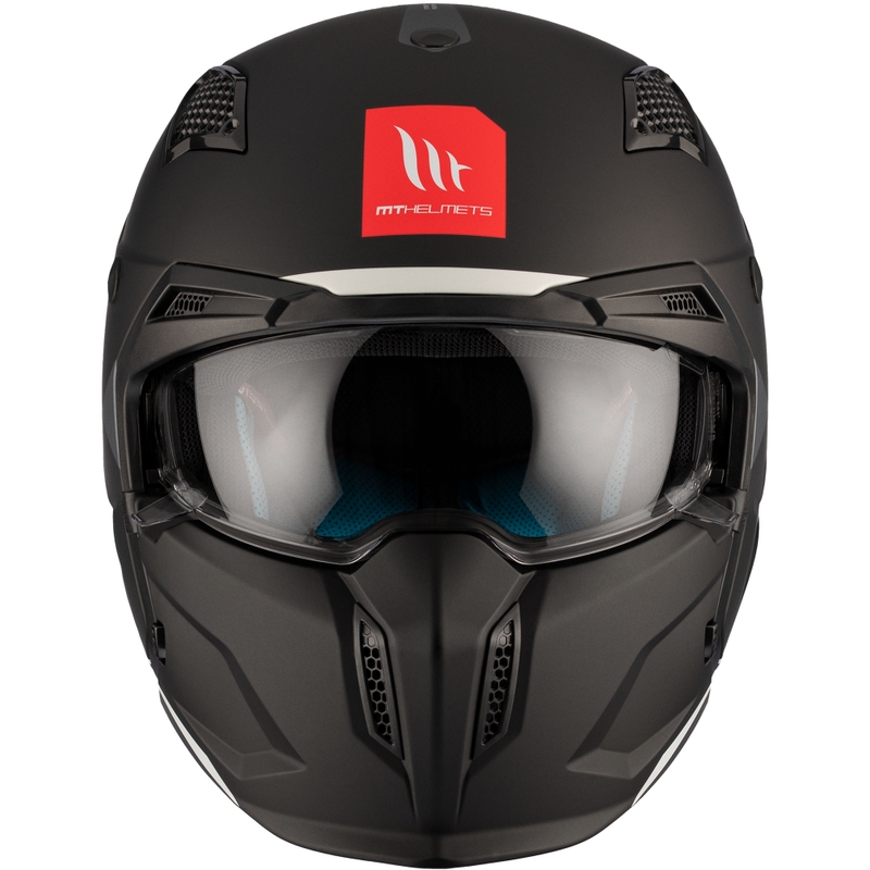 Otevřená přilba s maskou MT Streetfighter SV S Solid A1 černá matná