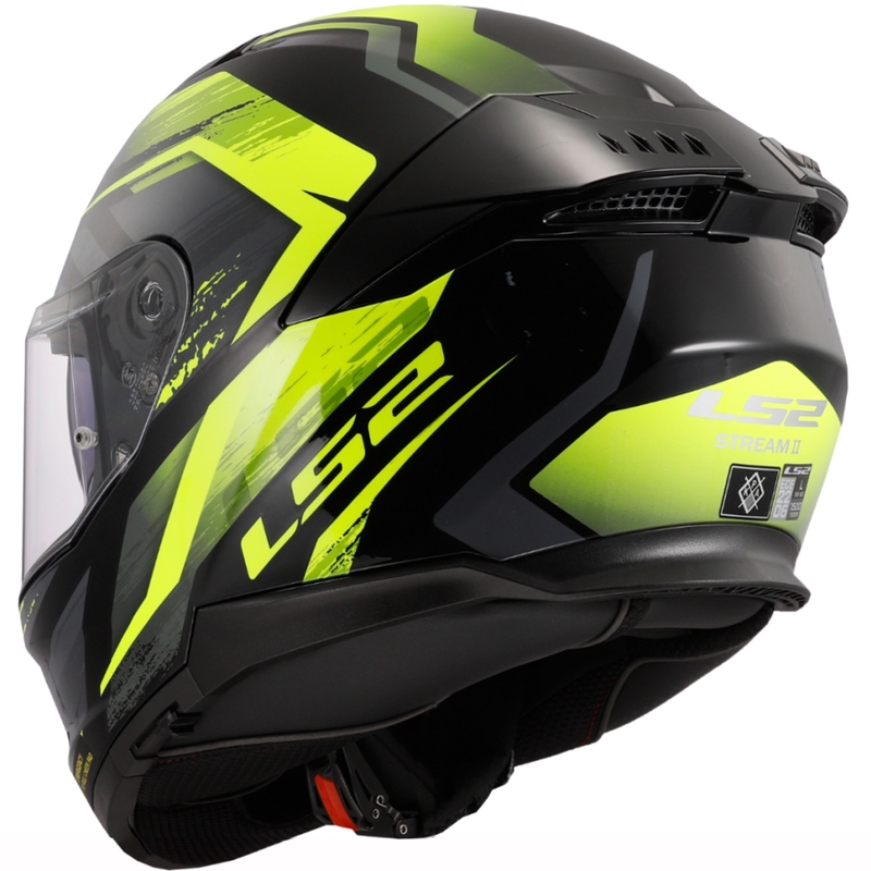 Integrální přilba na motorku LS2 FF808 Stream II Fury černo-fluo žlutá