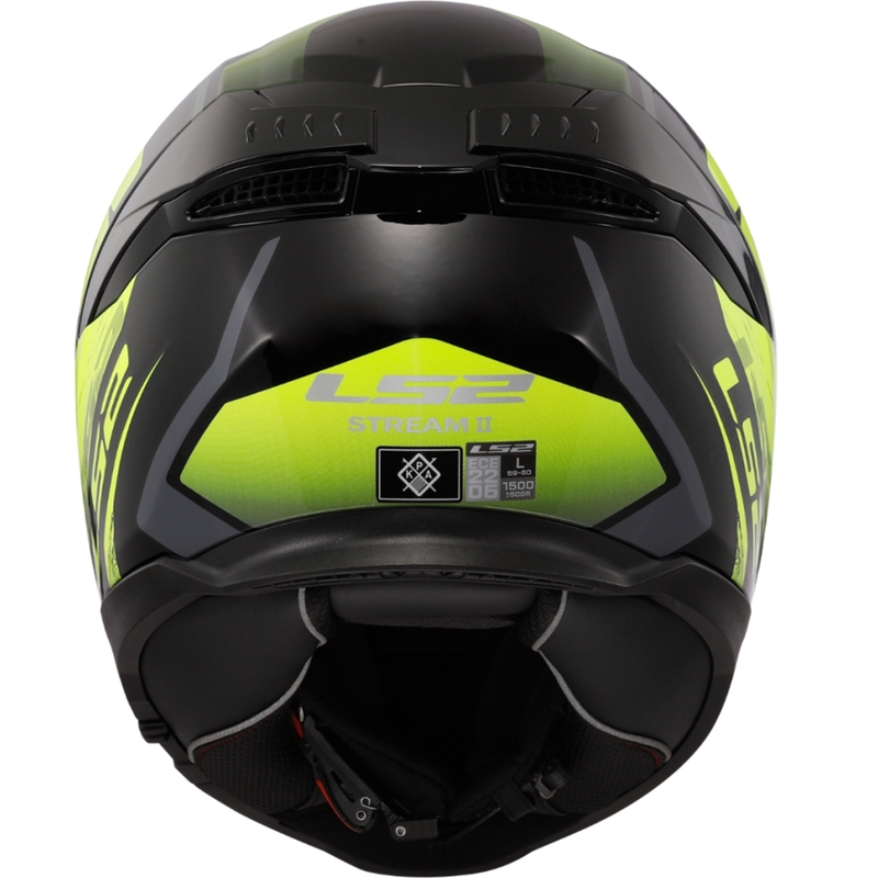Integrální přilba na motorku LS2 FF808 Stream II Fury černo-fluo žlutá