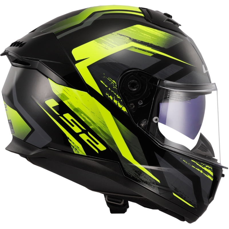 Integrální přilba na motorku LS2 FF808 Stream II Fury černo-fluo žlutá