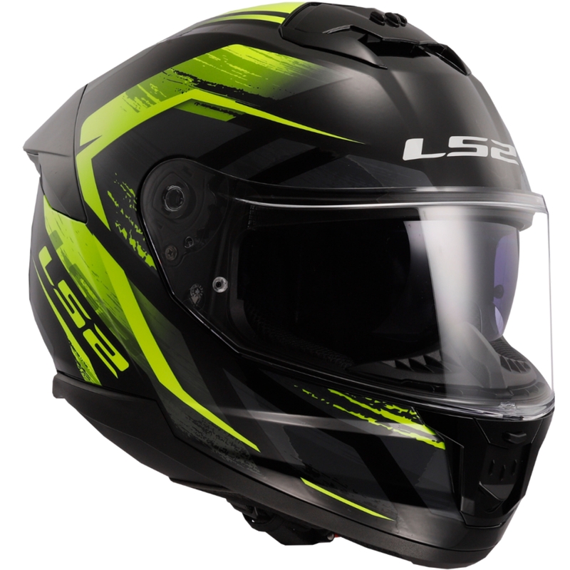 Integrální přilba na motorku LS2 FF808 Stream II Fury černo-fluo žlutá