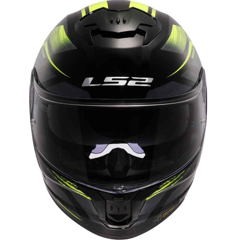 Integrální přilba na motorku LS2 FF808 Stream II Fury černo-fluo žlutá