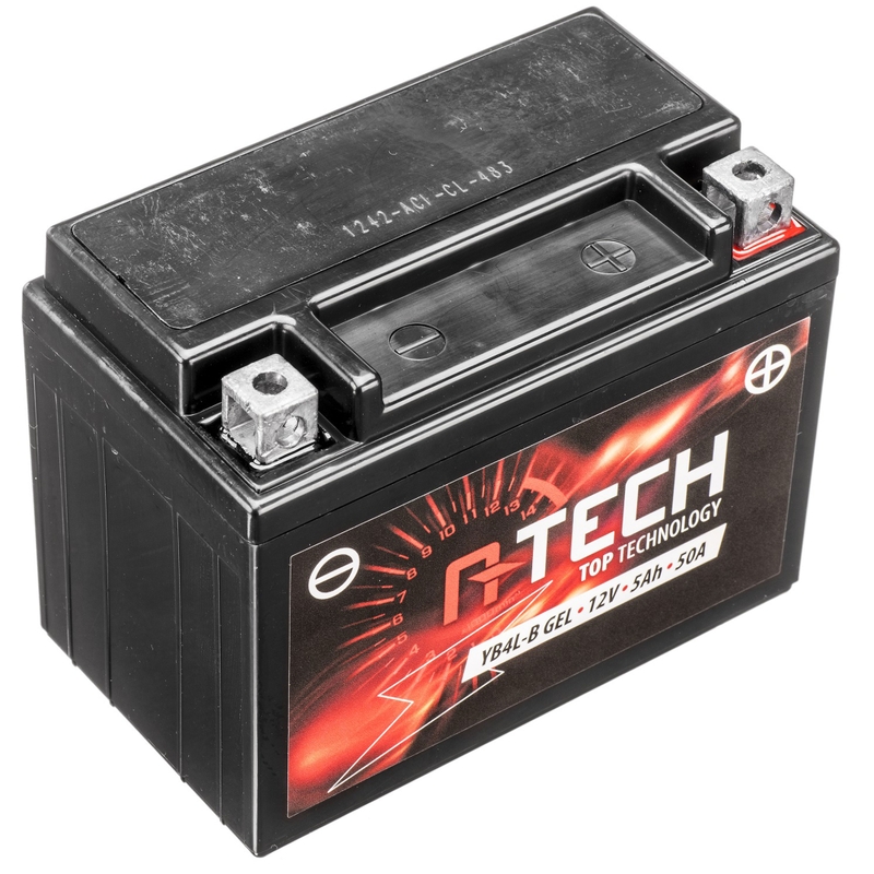 Gelová baterie A-TECH 12V, YB4L-B, 5Ah, 50A, bezúdržbová