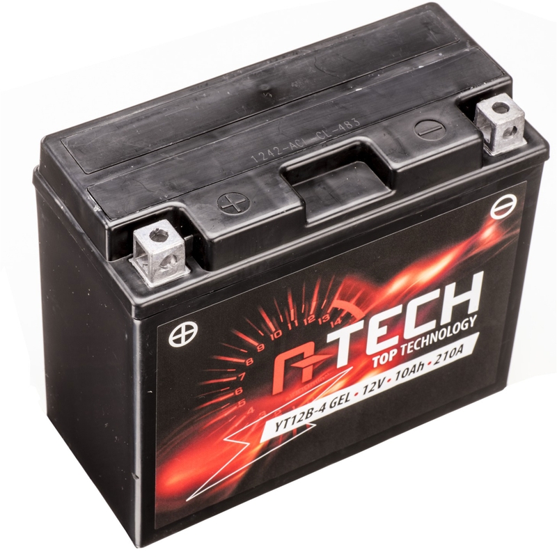 Gelová baterie A-TECH 12V, YT12B-4, YT12B-BS, 12V, 10Ah, 210A, bezúdržbová