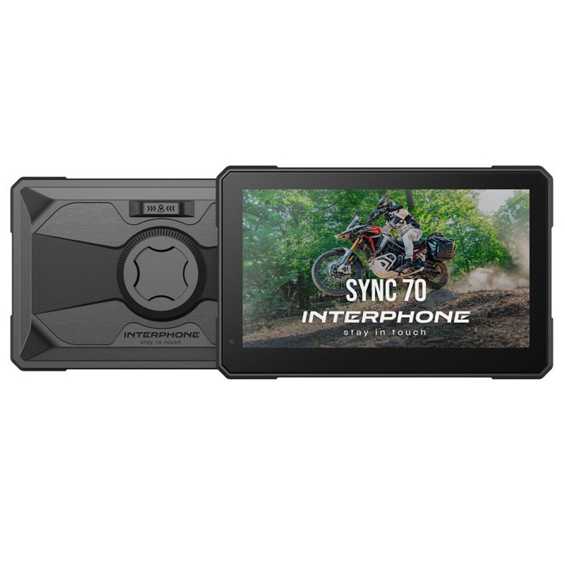 Displej Interphone SYNC70 ESSENTIAL Apple CarPlay a Android Auto pro motocykly
