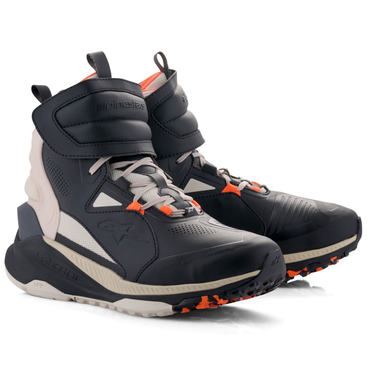Boty na motorku Alpinestars Speedstreet černo-mandlovo-oranžové Velikost: 36