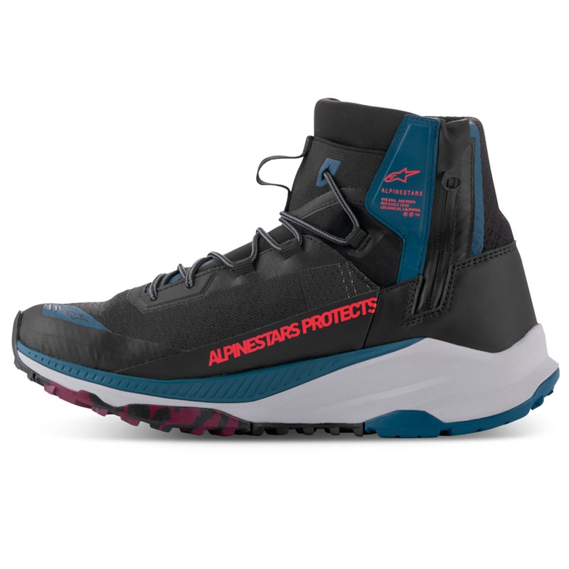 Boty na motorku Alpinestars Speedforce XR černo-modro-zeleno-šedé