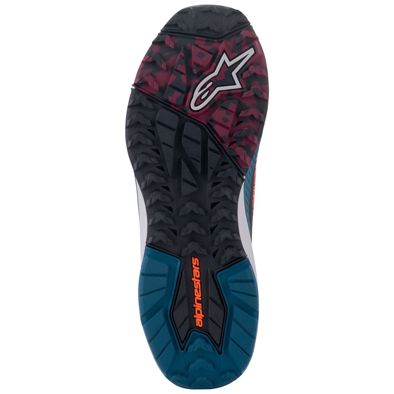 Boty na motorku Alpinestars Speedforce XR černo-modro-zeleno-šedé