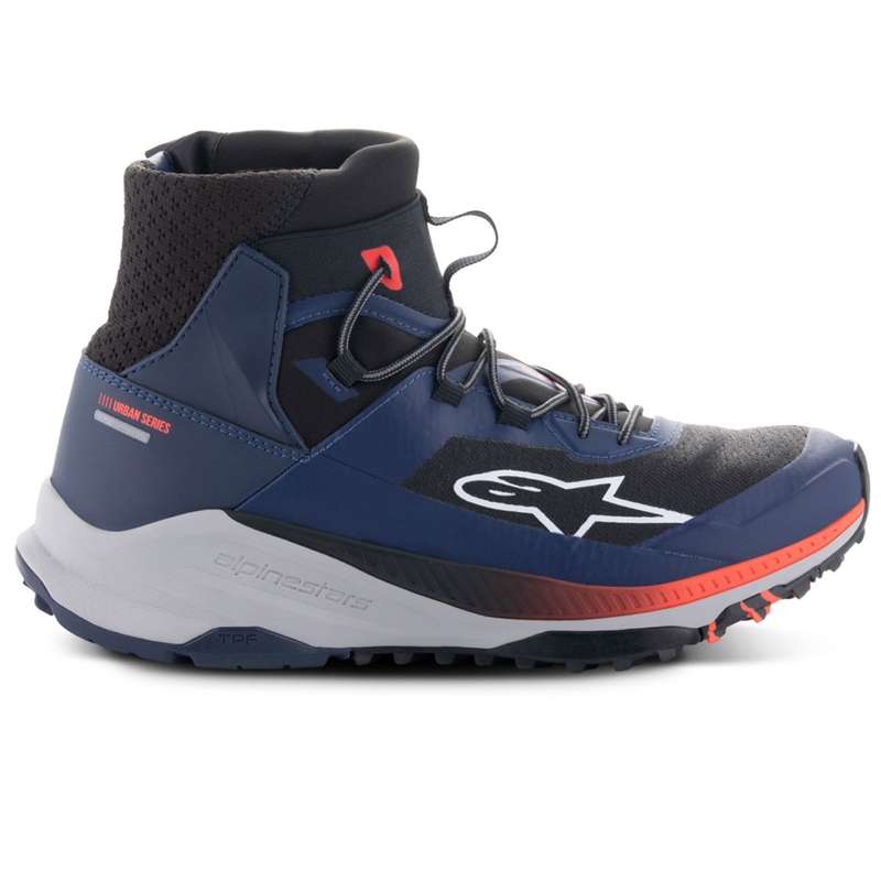 Boty na motorku Alpinestars Speedforce XR modro-černo-fluo červeno-šedé
