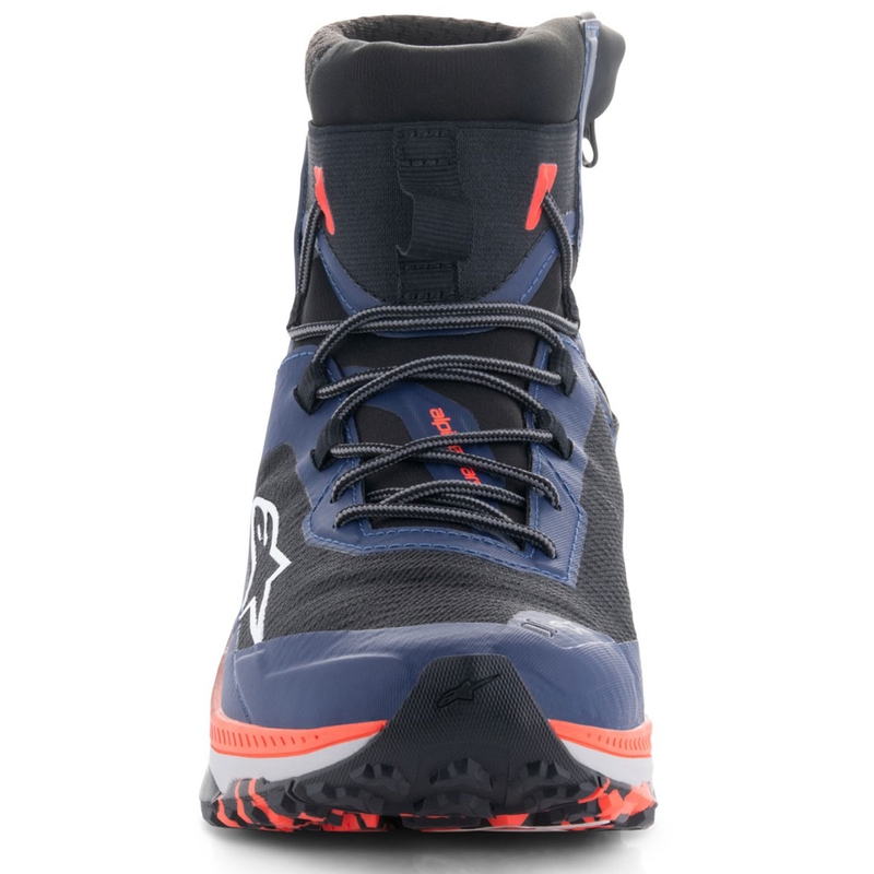 Boty na motorku Alpinestars Speedforce XR modro-černo-fluo červeno-šedé