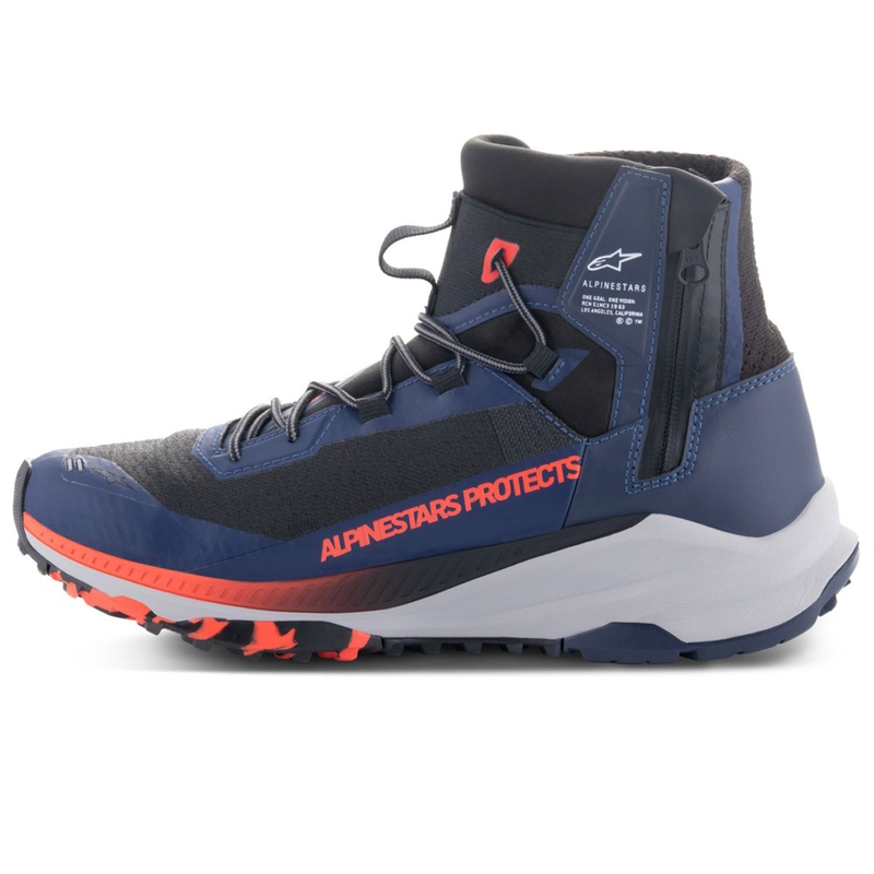 Boty na motorku Alpinestars Speedforce XR modro-černo-fluo červeno-šedé