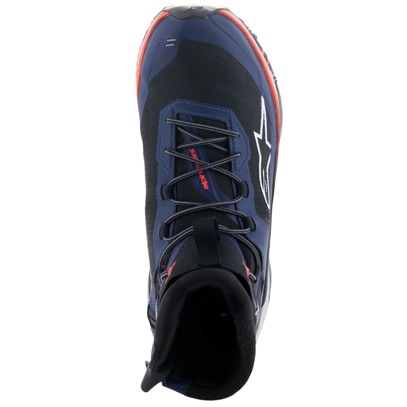 Boty na motorku Alpinestars Speedforce XR modro-černo-fluo červeno-šedé
