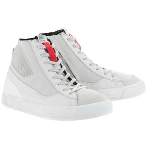 Boty na motorku Alpinestars Stated bílo-šedé