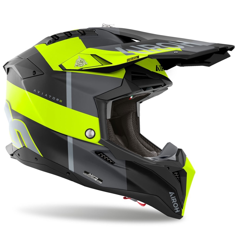 Motokrosová helma Airoh Aviator 3 Monarch matná žlutá
