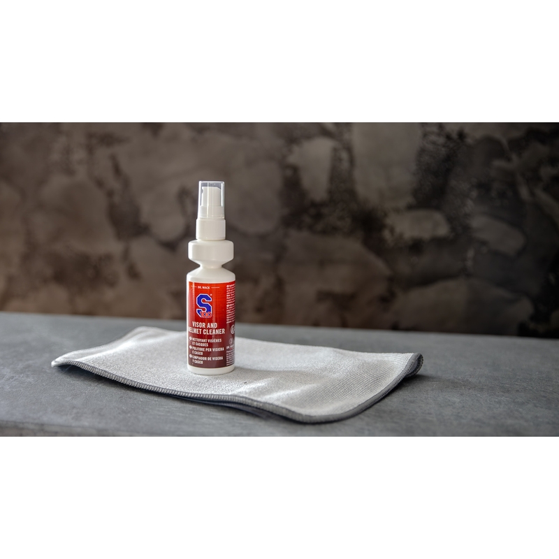 Čistič hledí S100 s mikrovláknovou utěrkou - Visor & Helmet Cleaner 100 ml