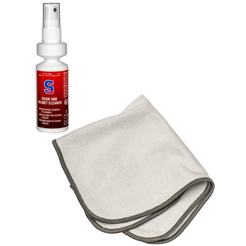 Čistič hledí S100 s mikrovláknovou utěrkou - Visor & Helmet Cleaner 100 ml