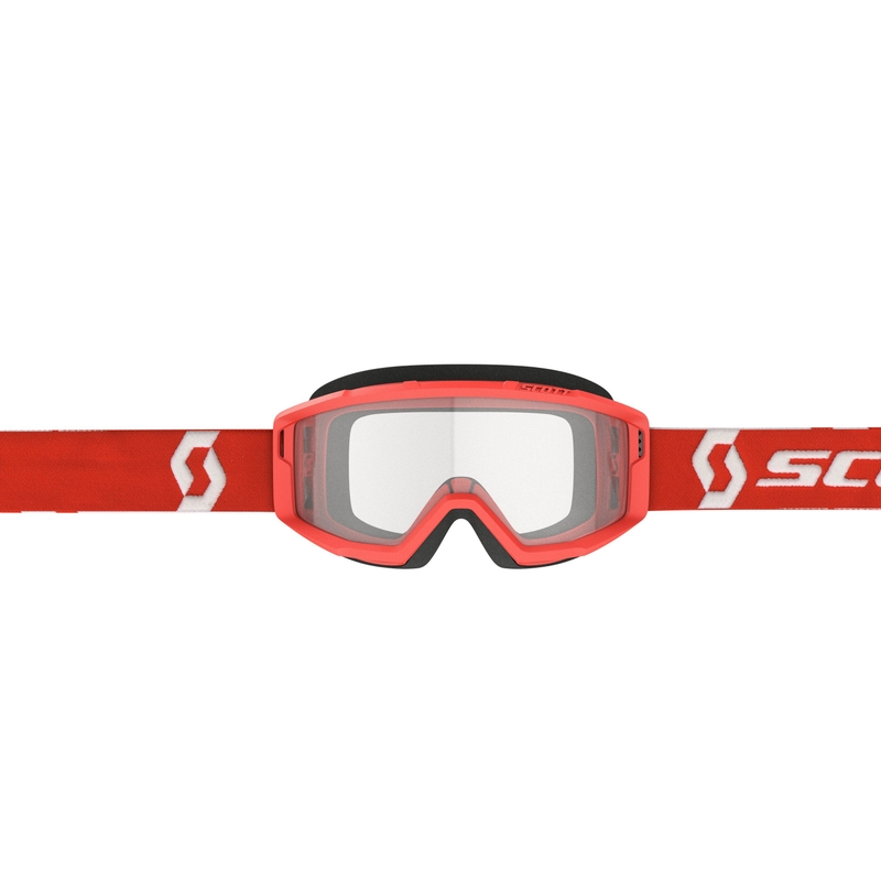 Motokrosové brýle SCOTT Primal Clear červeno-čiré