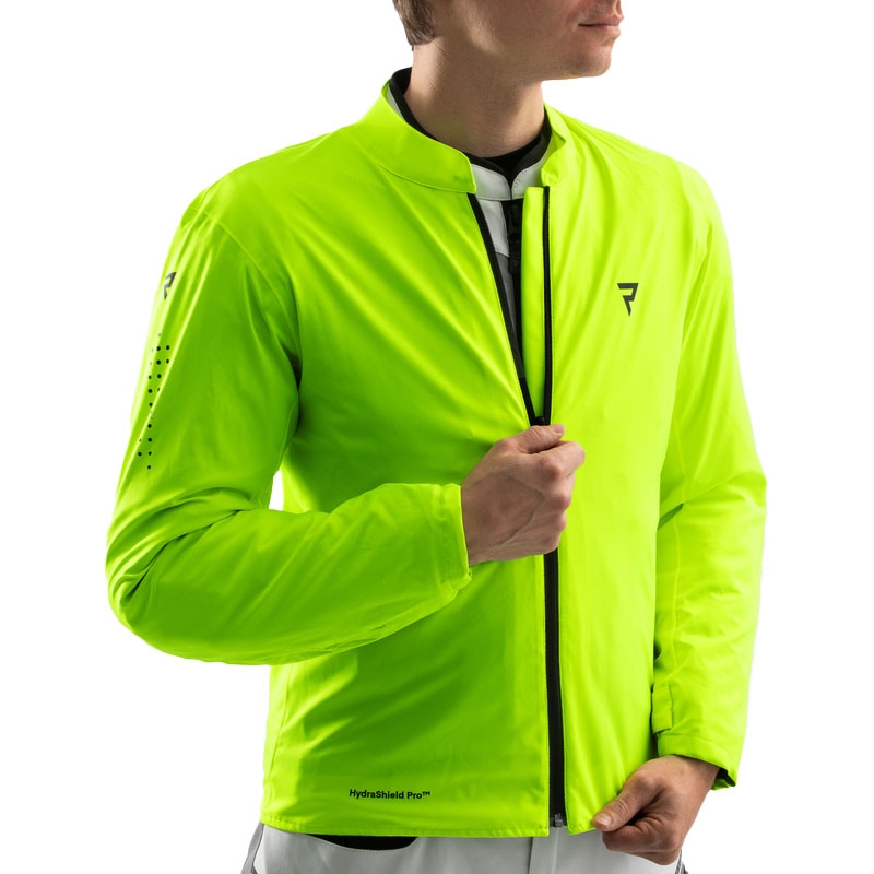 Bunda na motorku Rebelhorn Borg II černo-šedo-fluo žlutá