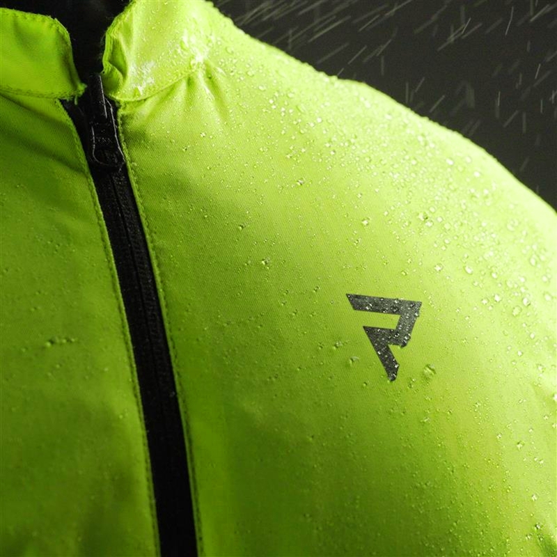Bunda na motorku Rebelhorn Borg II černo-šedo-fluo žlutá