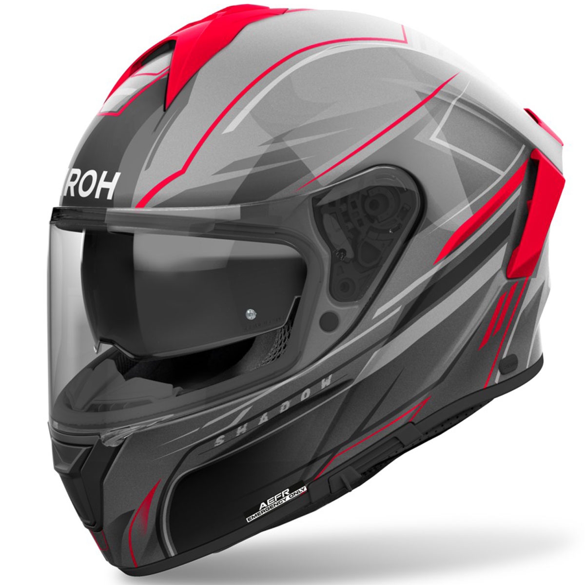 Integrální helma na motorku Airoh SPARK 2 Shadow lesklá červená Velikost: S