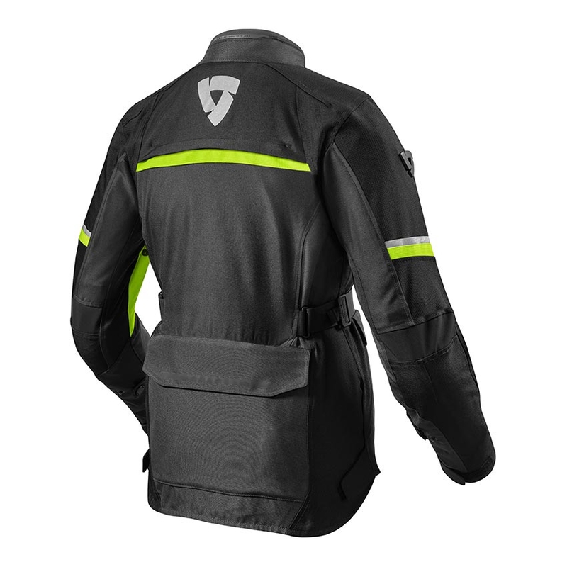 Dámská bunda na motorku Revit Outback 3 černá- fluo žlutá výprodej