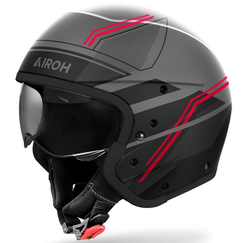 Modulární helma na motorku Airoh J110 Slim matná červená