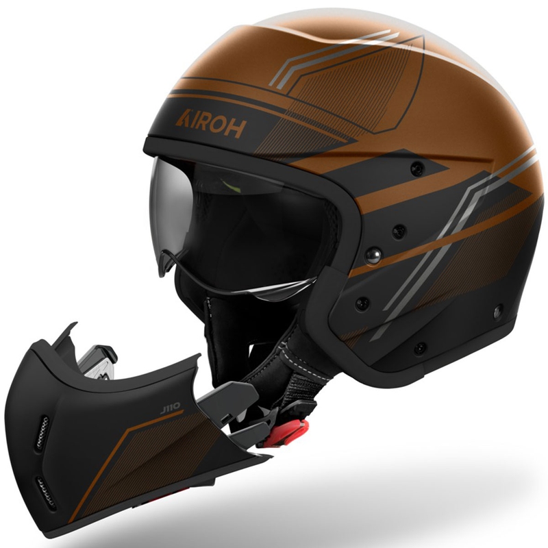 Modulární helma na motorku Airoh J110 Slim lesklá bronzová