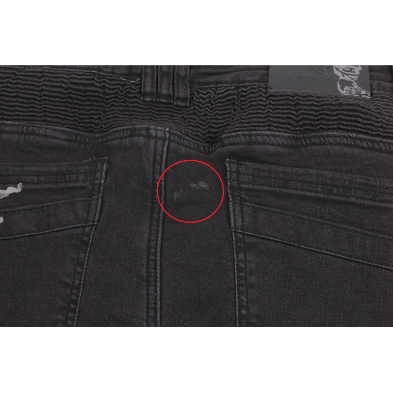Dámské jeansy na motorku Street Racer Spike černé - II. jakost výprodej